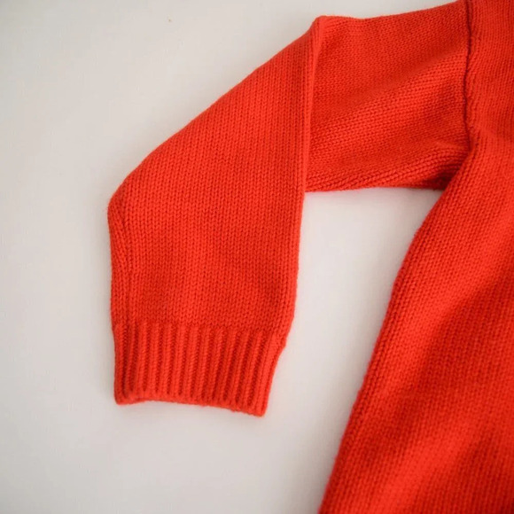 Rouje Paris Red Clown Face Knit 90% Wool Sequins Sweater S - Picture 6 of 13